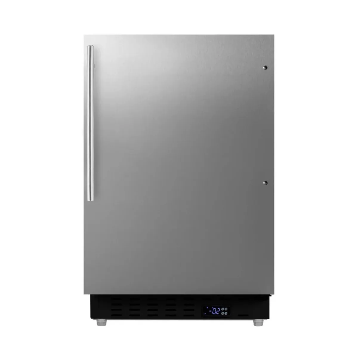 Summit ALFZ37BCSSHV 20" Built-in or Freestanding Undercounter Freezer, Stainless Steel, w/ Pro-Style Handle, 2.68 cu. ft.