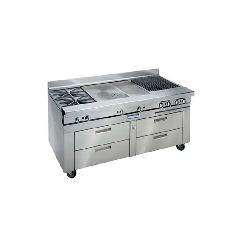 Imperial IHR-XX-SC-72 72" 4 Drawers Refrigerated Chef Base, 8 Pan Capacity