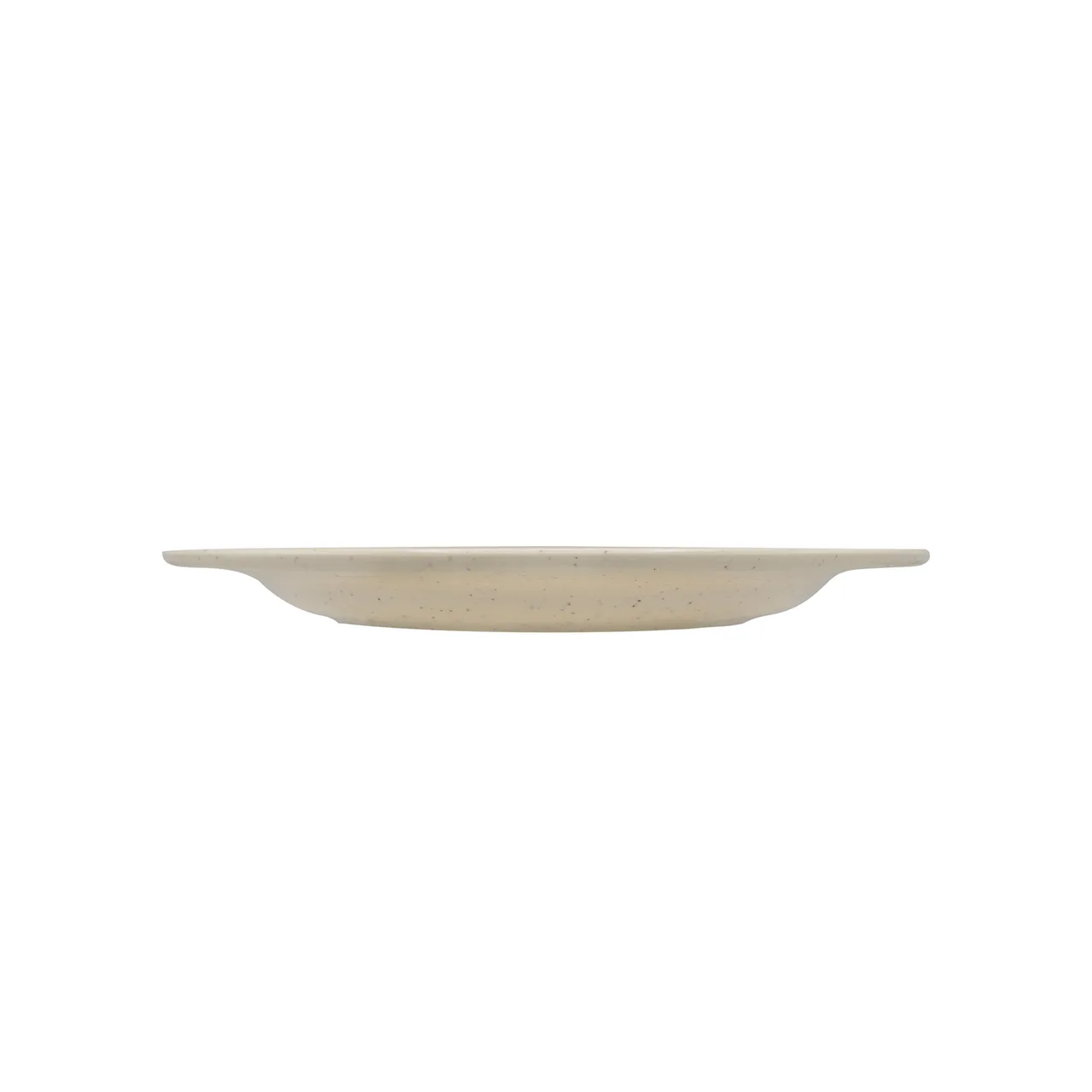 CAC China MLJSP-16 Jasper Plate, 10.5" x 10.5" x 1" Rounded Melamine, Ivory Rolled Edge - 1 Dozen