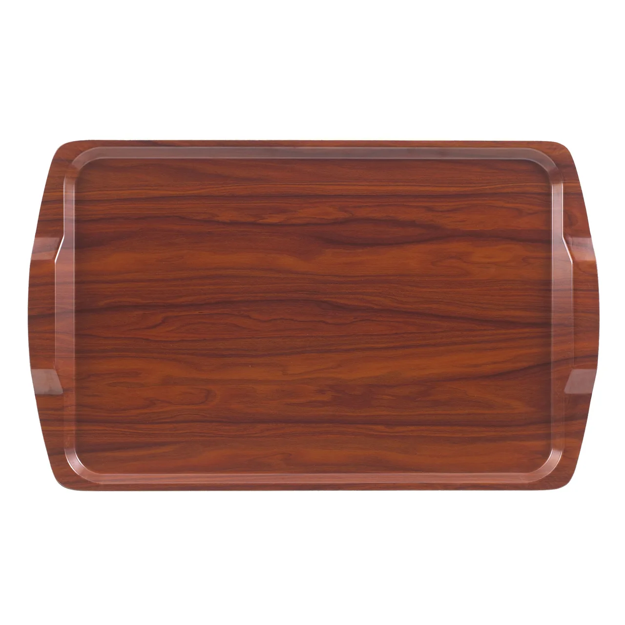 Cambro 1525RST376 Tray - Rectangular 14" x 21" Fiberglass, Walnut Finish, NSF, Dishwasher Safe