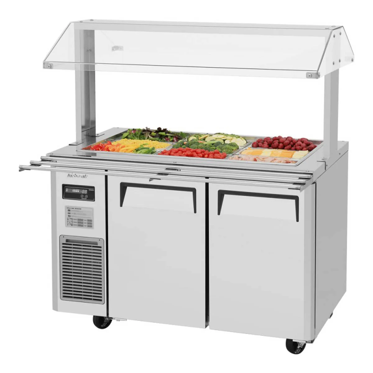 Turbo Air JBT-48-N 47" J Series Refrigerated Buffet Table, (2) Section,  (9) Pan, 11.0 cu. ft.