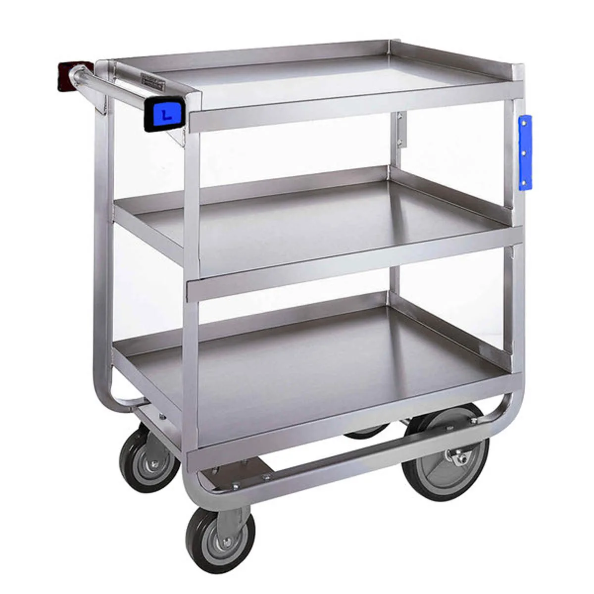 Lakeside 522 NSF Stainless Steel 3 Shelf Utility Cart - 700 lb. Capacity