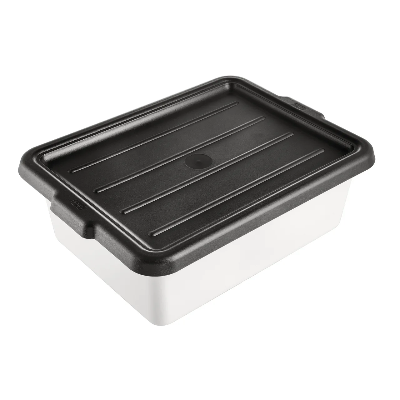 CAC China BTCV-57BK Bus Box Cover, 23-1/4"L x 16-7/8"W, Polypropylene, Black, BPA Free