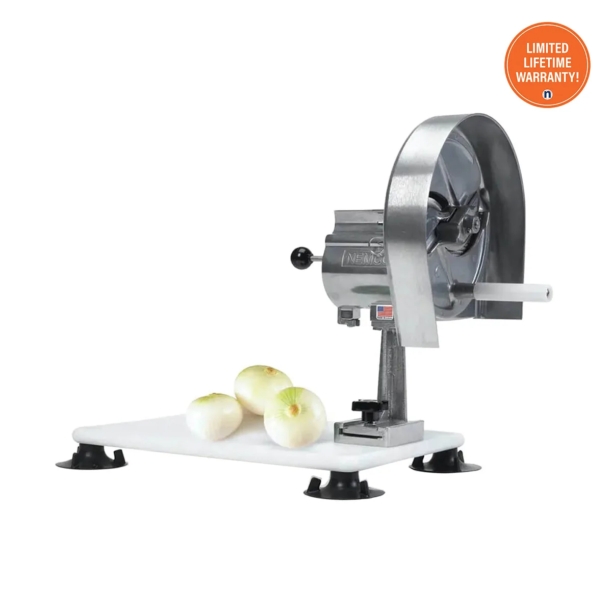 Nemco 55200AN-4 Easy Slicer – 12.5" Width, 1/8" Fixed Slice, Cast Aluminum & Stainless Steel, Countertop