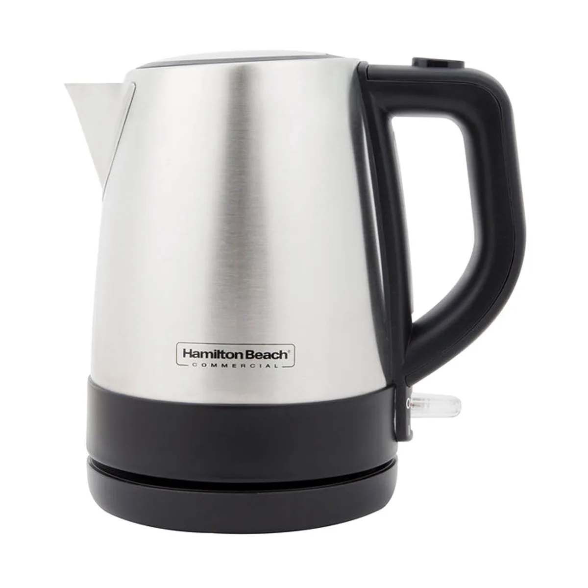Hamilton Beach HKE110 1L Stainless Concealed Element Shutoff/Boil‑Dry, Spout w/ Mesh, 3′, 120V/1200W