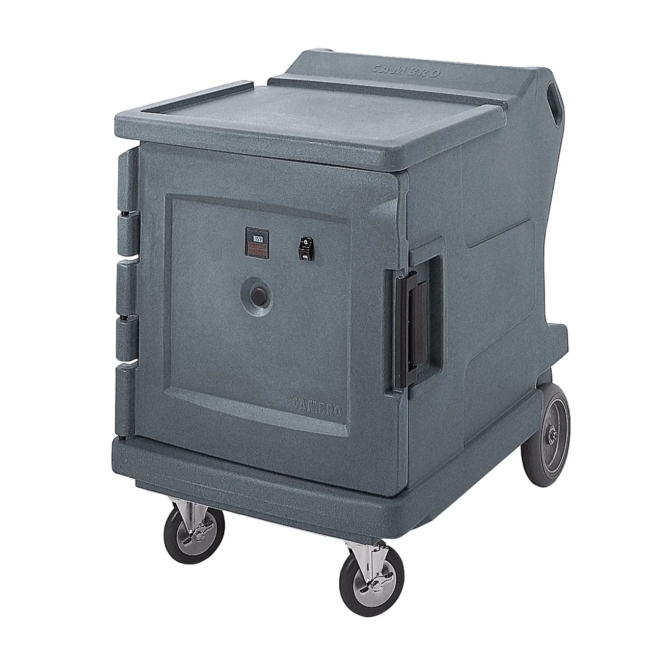Cambro CMBHC1826LC191 1-Section Heated Holding Cabinet, 30.5"W x 42"D, Single Solid Door, Gray, Holds 11 18x26 Pans or 12 12x20 Pans, ENERGY STAR®