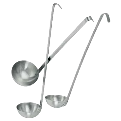 Omcan USA 80412 Two-Piece 12-Oz Ladle, 14" Stainless Steel Handle, 14" Length, 9-15 Oz