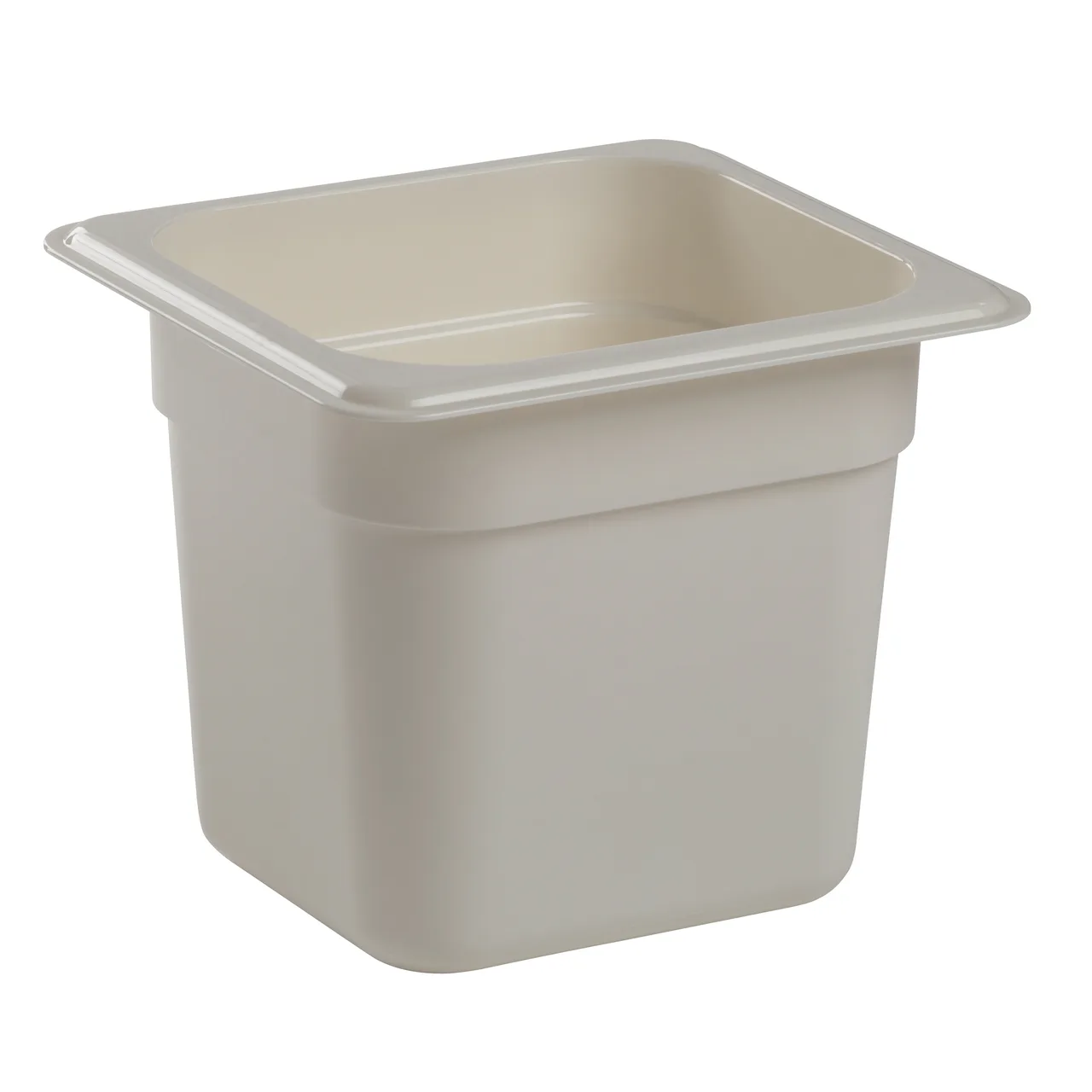 Cambro 66CW148 - Food Pan, 2.4 Qt 1/6 Size, 6" Deep Polycarbonate, White, NSF