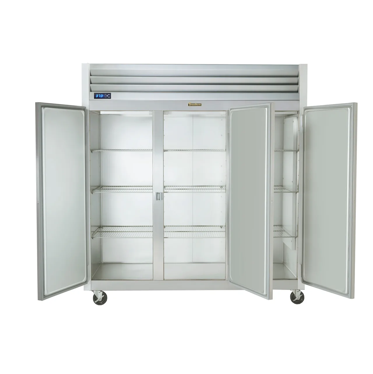 Traulsen G3101- 76" 3-Solid Door Reach-In Freezer, Top Mounted, 69 cu. ft., Stainless Steel Front, Aluminum Sides