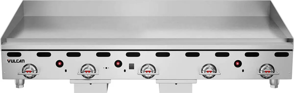 Vulcan MSA60 60" Countertop Gas Griddle, Snap-Action Thermostat, 24" Deep, 135.000 BTU