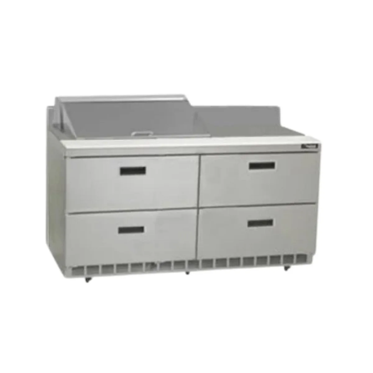 Delfield STD4460NP-8 60" 2-Section Sandwich and Salad Prep Table, 4 Drawers, 8 Pans