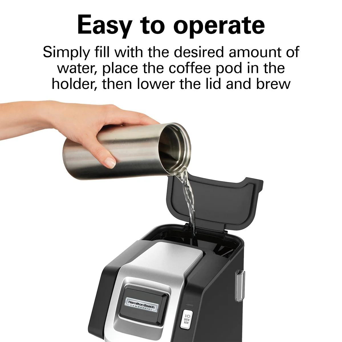 Hamilton Beach HDC311 Single-Serve Coffee Maker, 1050W / 120V - Black (compatible with K-Cup® packs)