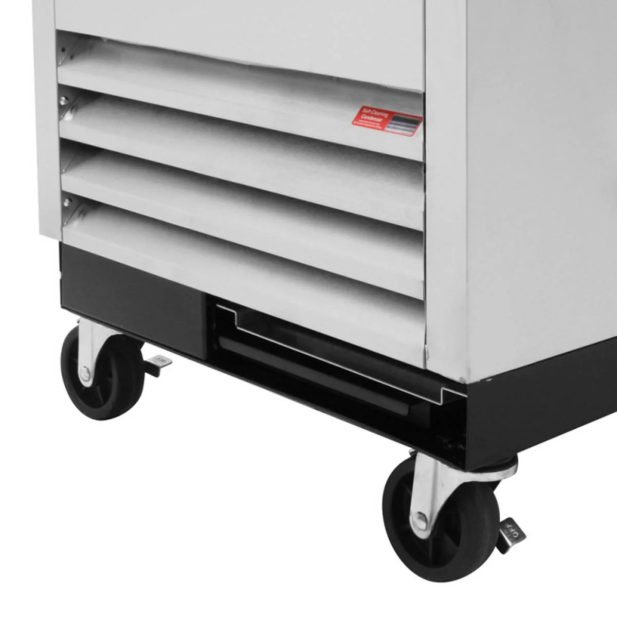 Turbo Air TBC-24SD-GF-N6 25" Stainless Glass Froster, 48 Mugs Capacity