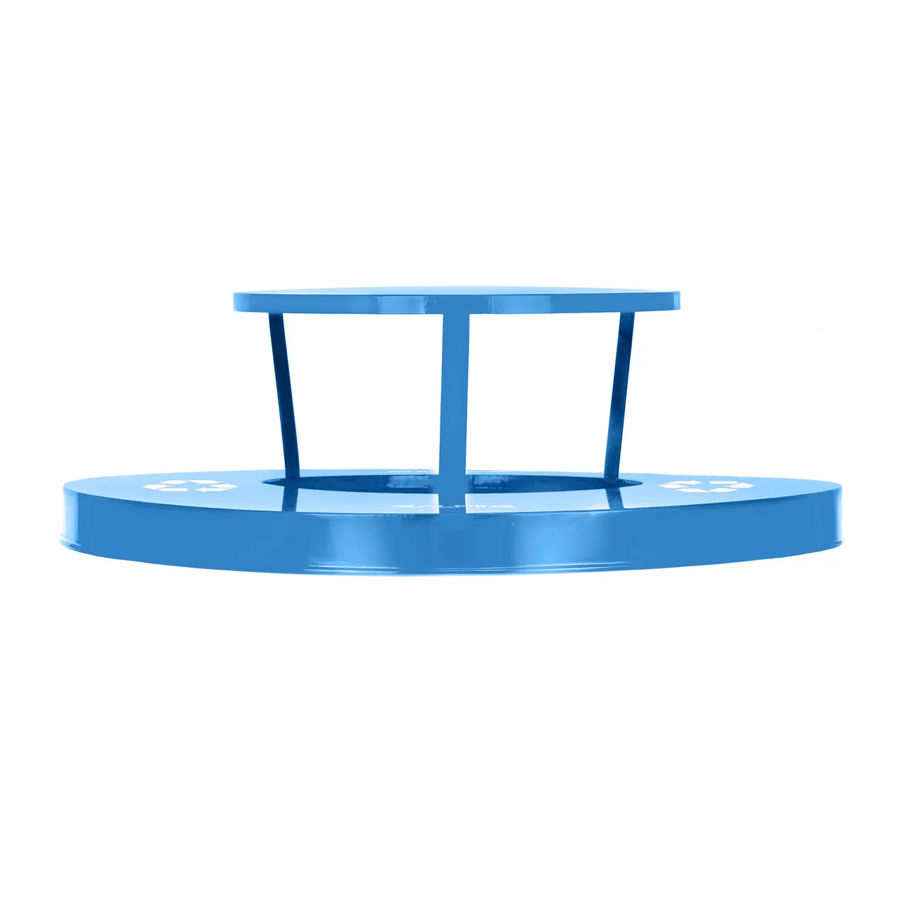 Alpine Industries ALP479-38-A-BLU Alpine Industries Rain Bonnet Lid For Outdoor Metal Waste Receptacle