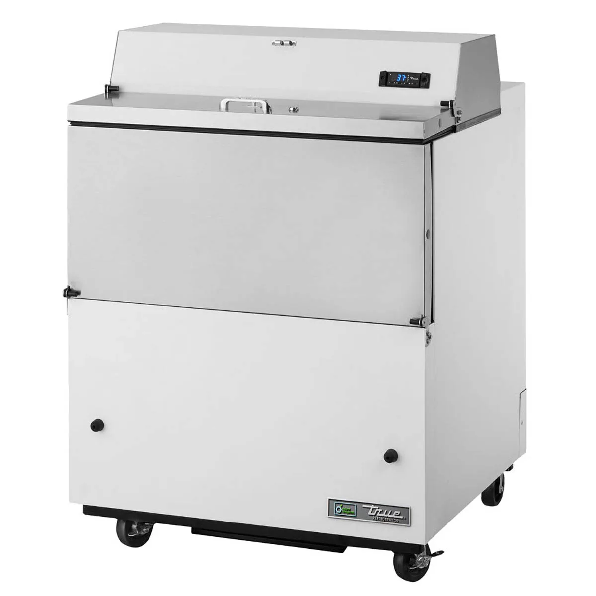 True TMC-34-SS-HC 34" Single Sided Milk Cooler, Forced Air, 8 Crates Capacity