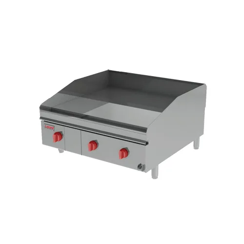 Lang 260ZSD 60" Countertop Gas Griddle, Solid State Controls, 1" Steel Plate, 175.000 BTU