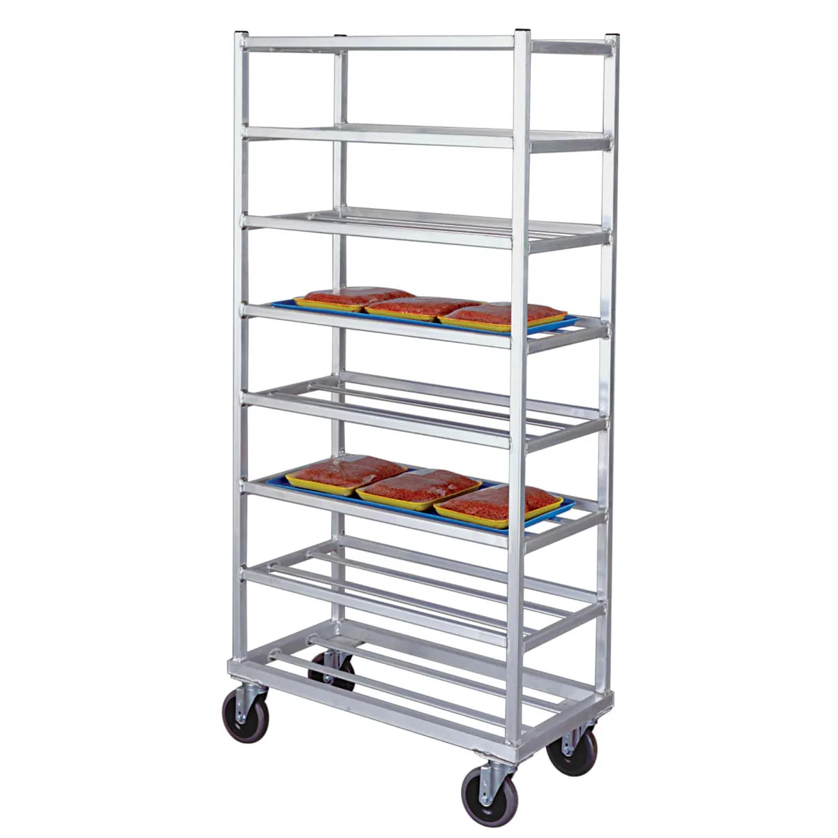 New Age 1355 Aluminum Universal Platter Rack w/ 8 Shelf Capacity