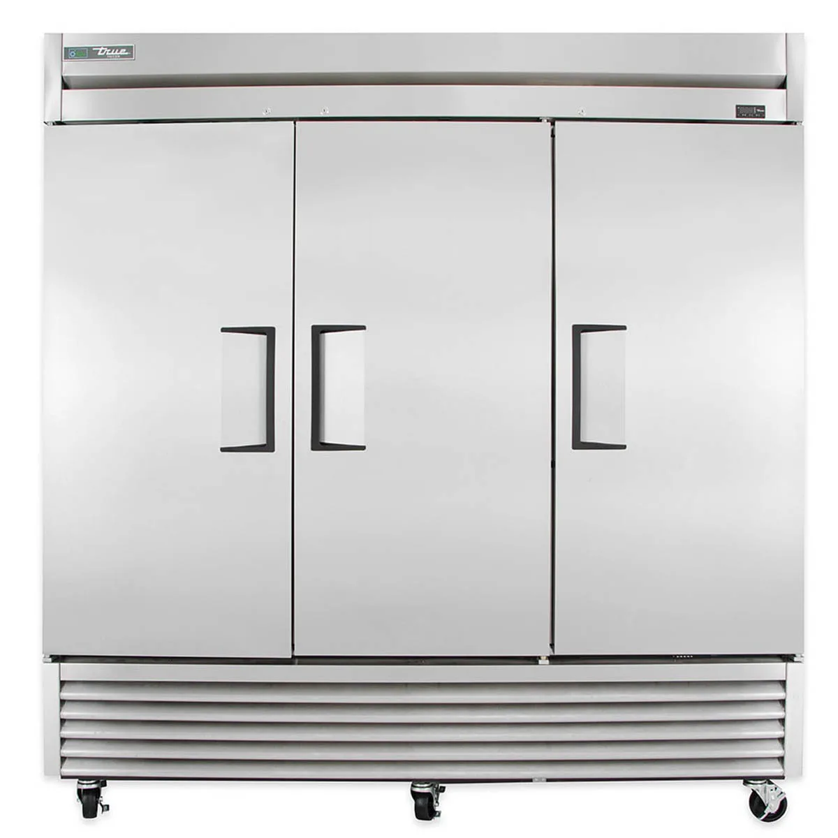 True T-72F-HC 78“ 3-Solid Door Reach-In Freezer, Bottom Mounted, 72 cu. ft., Stainless Steel Front, Aluminum Sides