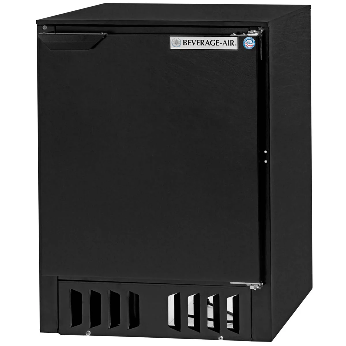 Beverage Air FLG24HC-1-B 24" Black Glass & Plate Chiller, 5.06 cu. ft.