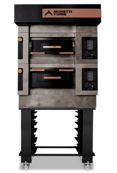 Moretti Forni ICON S50E2 18" Electric Pizza Deck Oven, 2‑Deck Stone, Dual‑Power Heat