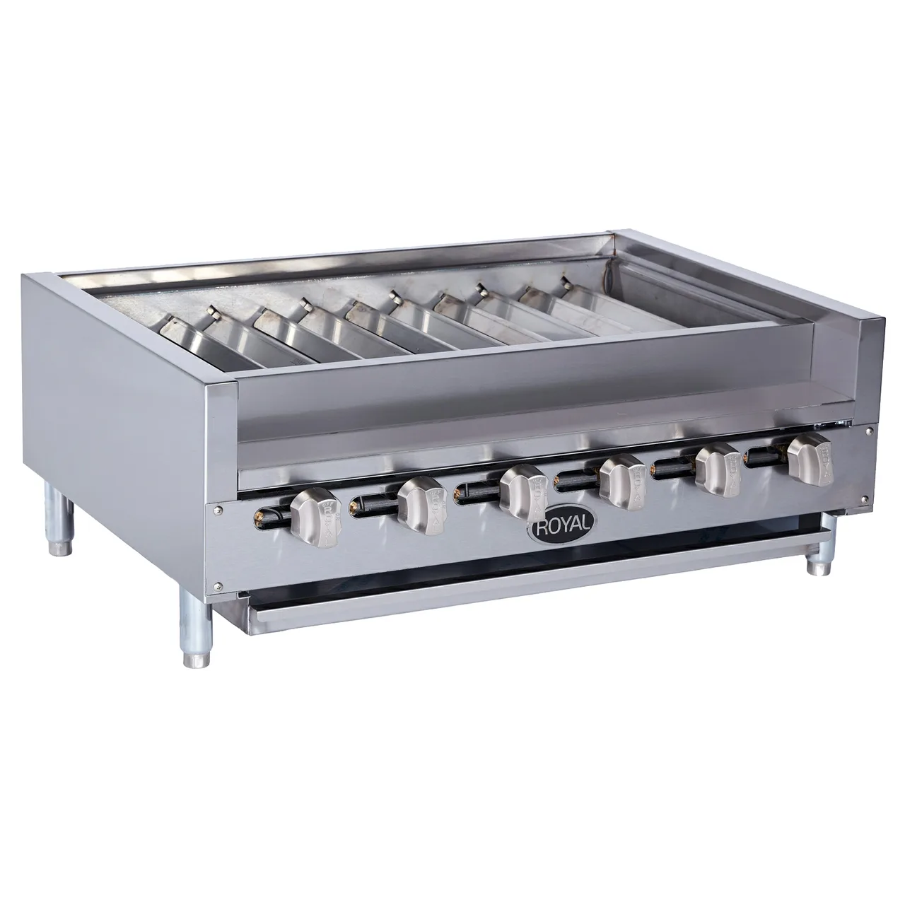 Royal Range of California RSKTB-30 31" Countertop Gas Kabob Radiant Charbroiler, 70.000 BTU