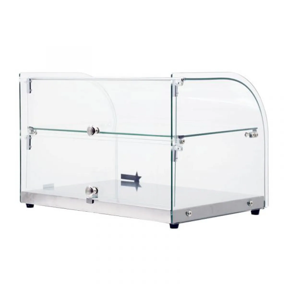 Omcan USA 44372 Countertop Display Case, Curved Front Glass
