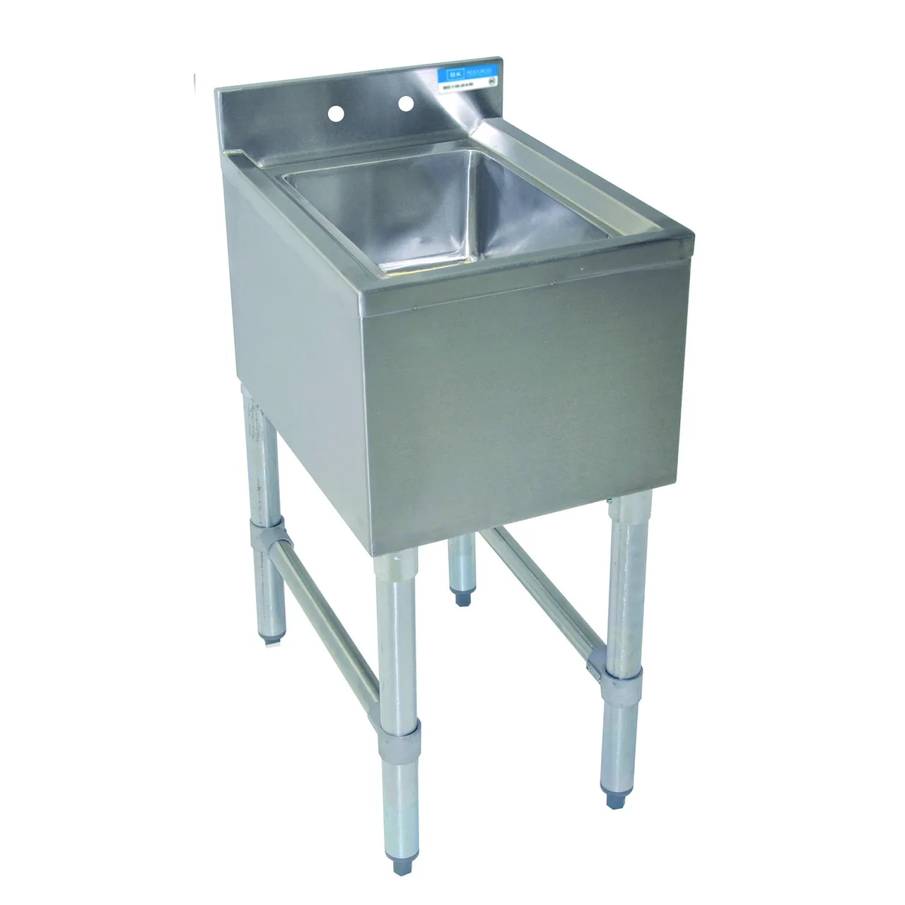 BK Resources UB4-18-1014HS12-P-G 12" Underbar Sink Units, 1 Compartment without Drainboard