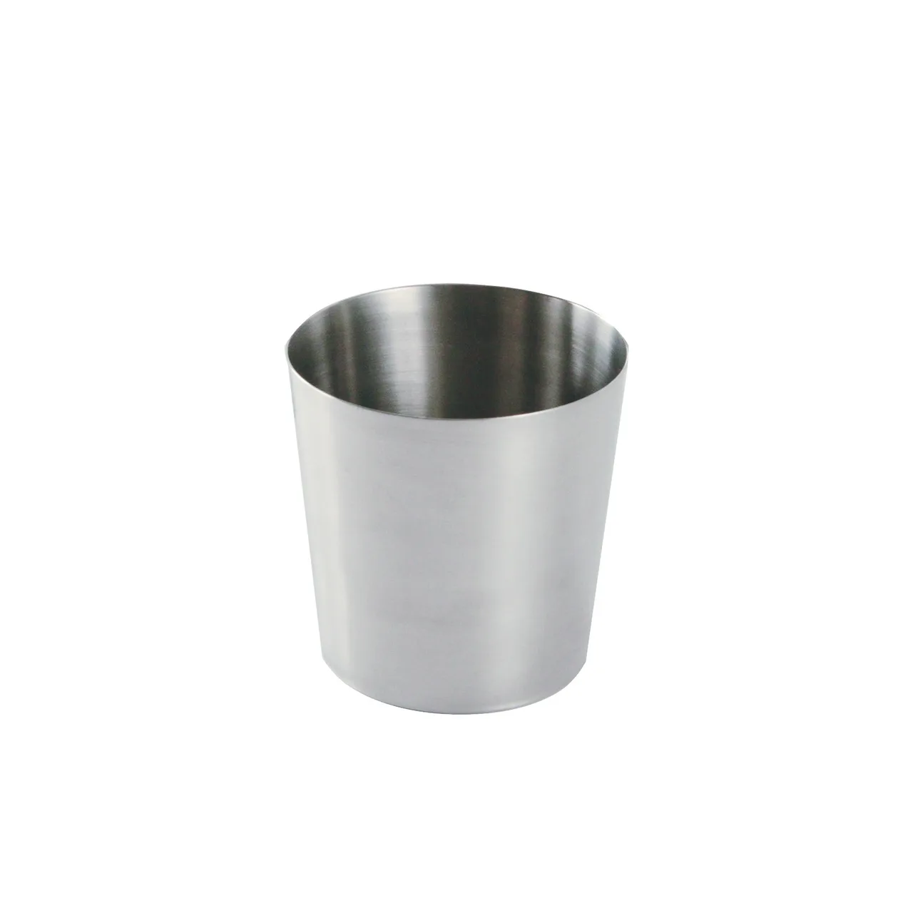 CAC China SMFC-3S Mini Fry Cup, 3.5" Dia x 3.5" H, Stainless Steel, Smooth Finish