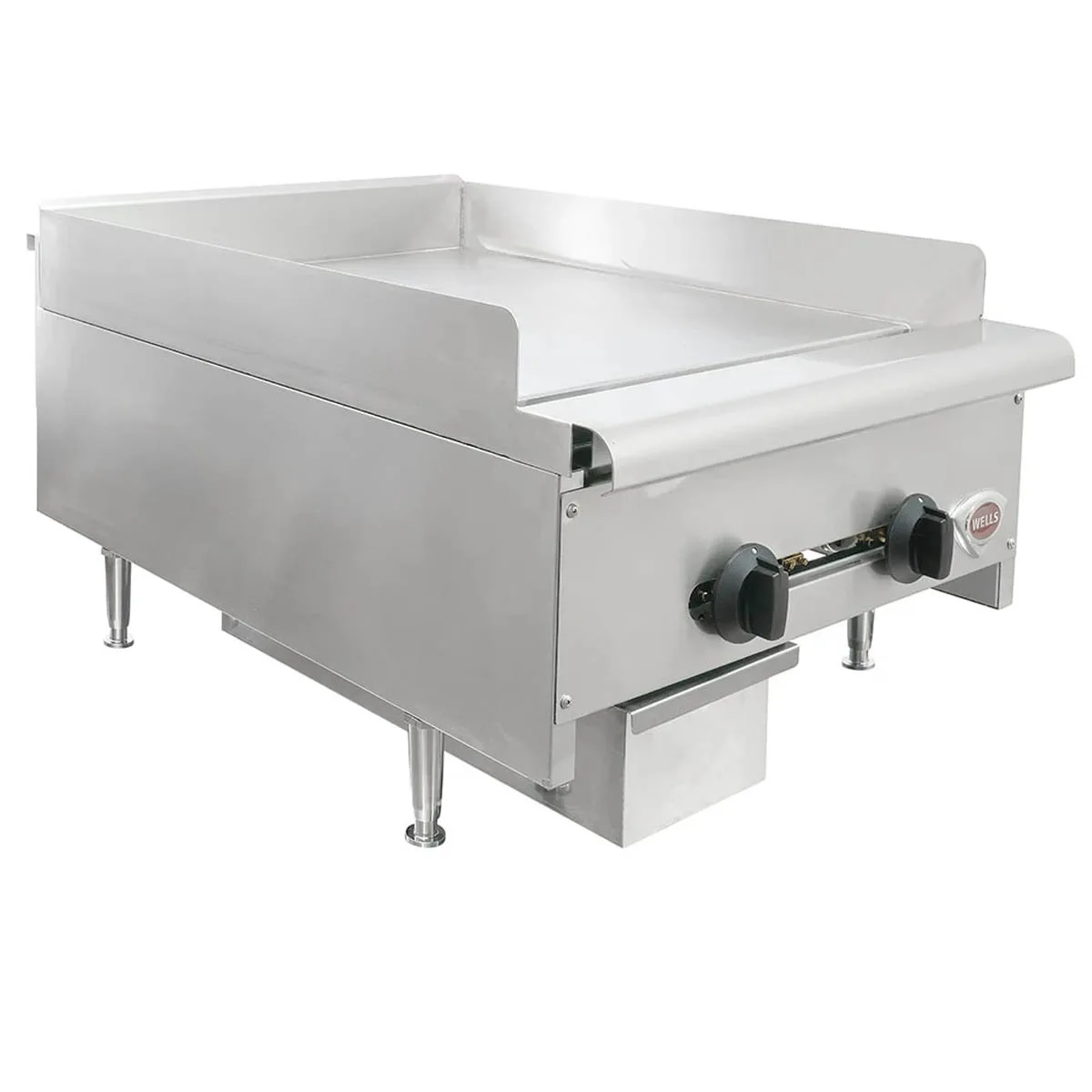 Wells HDG-2430G 24" Countertop Manual Gas Griddle, 3/4" Steel Plate, 60.000 BTU