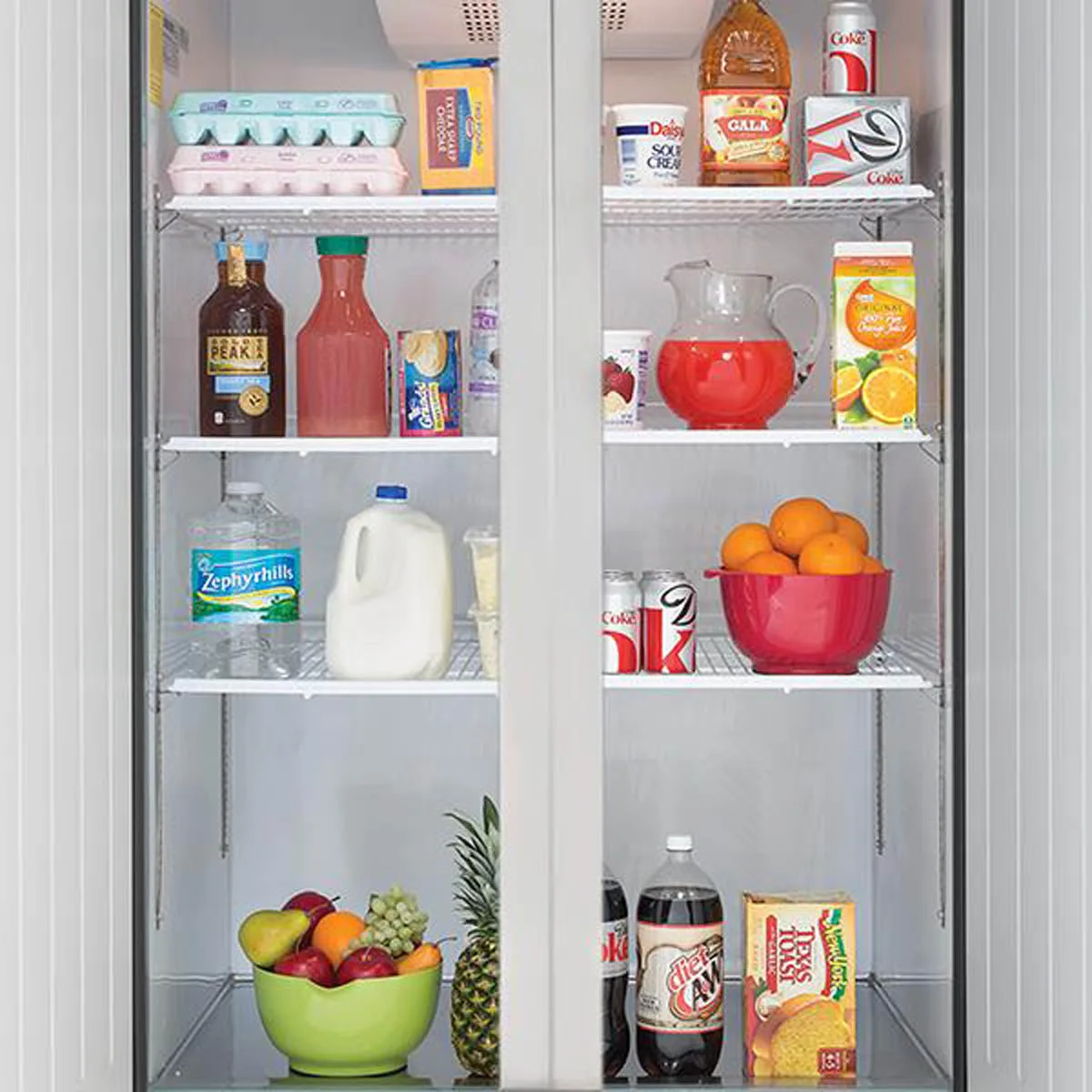 Maxx Cold MXCR-72FDHC 81" 3-Section Reach-In Refrigerator w/ 3 Solid Doors, Top Mount, Aluminum Interior, 72 cu. ft