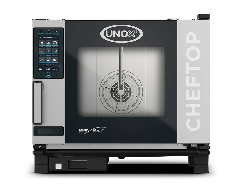 UNOX XAVC-0511-MPLM Half Size 5-Pan Electric Combi Oven w/ Touchscreen, Left-Hinged Door, 208/240V