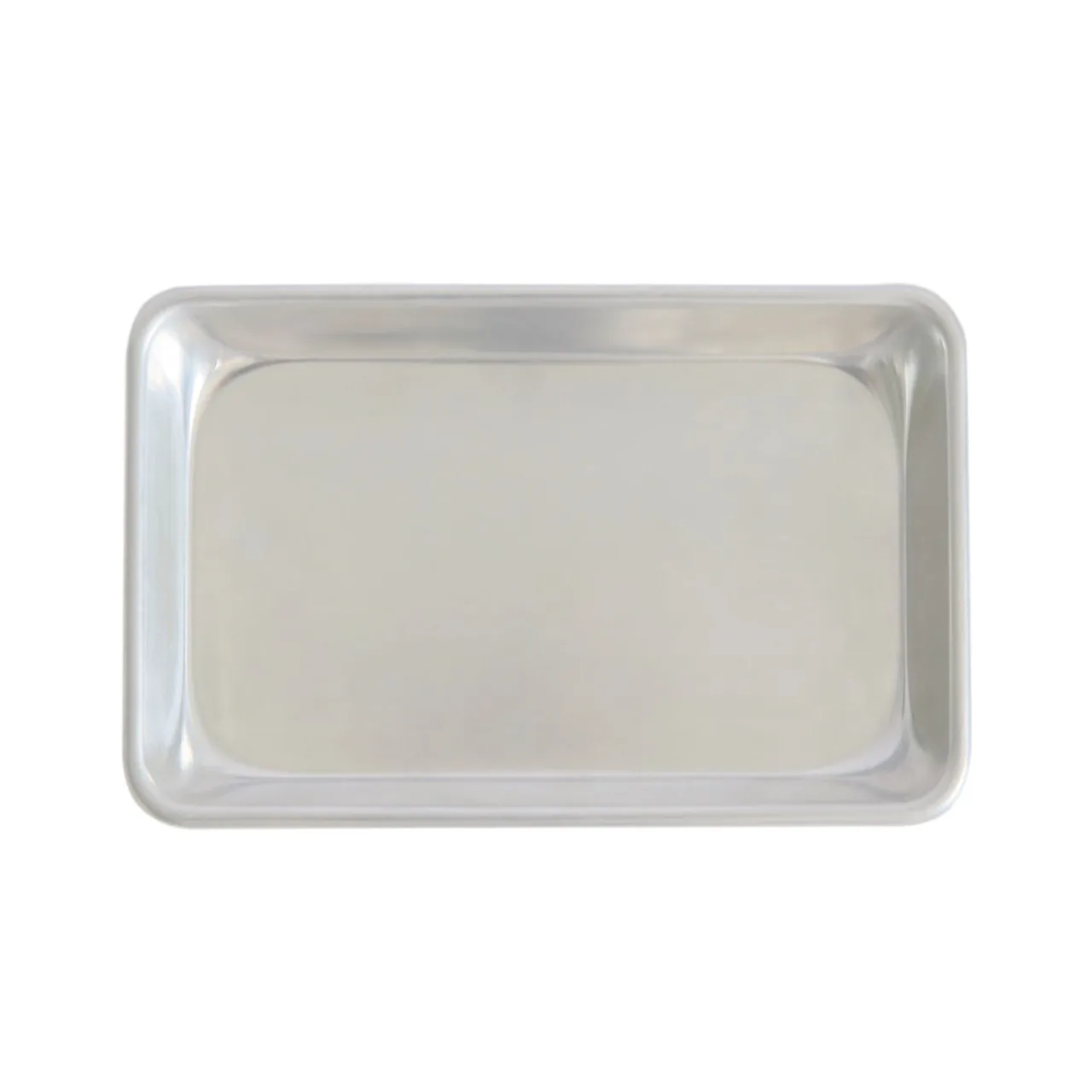 CAC China ASHP-0610S-O Bun Sheet Pan, 1/8-size, 9-12"L x 6-12"W, Open Bead, 16 Gauge, Aluminum