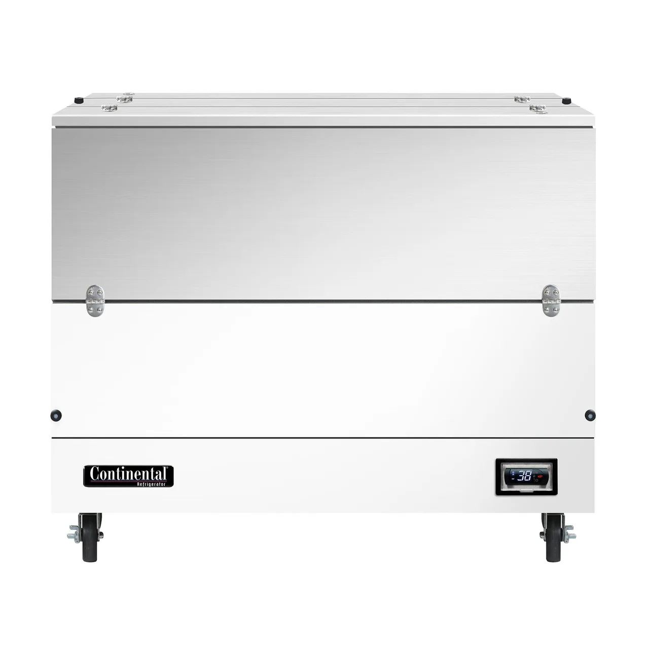 Continental Refrigerator MC4NDCW 49" Dual Sided Milk Cooler, Cold Wall, 12 Crates Capacity