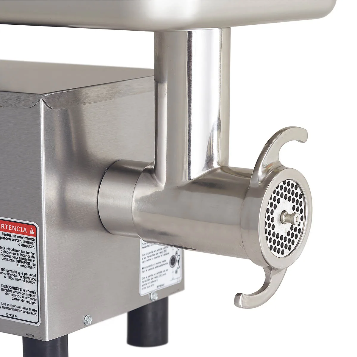 Pro-Cut KG-12-SS Bench Electric Meat Grinder – #12 Hub, 3/4 HP, 444/342 lb/hr, Stainless Steel, 550W, 115V, Non‑Slip Feet