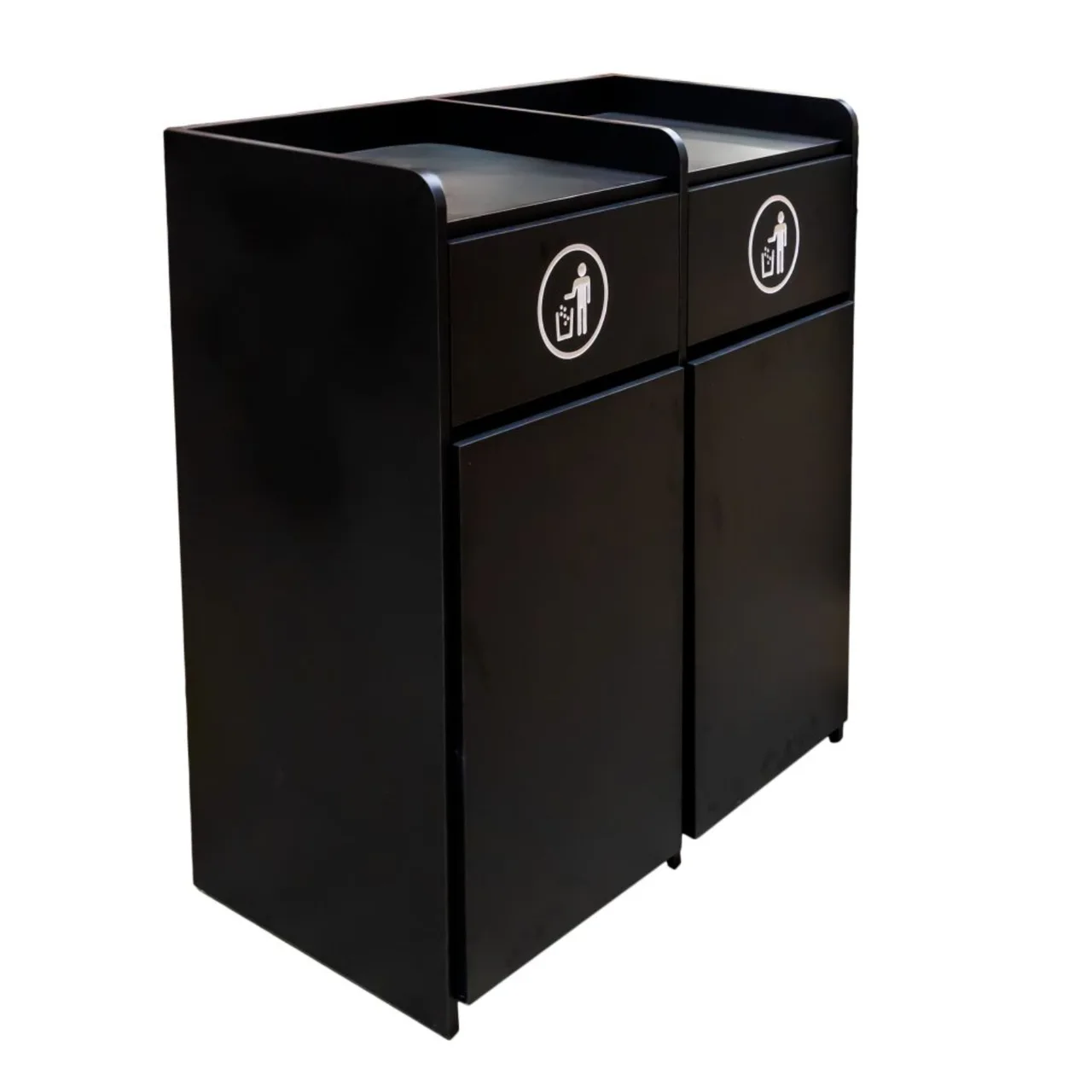 Omcan USA 48220 (48220) Waste Receptacle, Double, 44"W X 22"D X 47"H