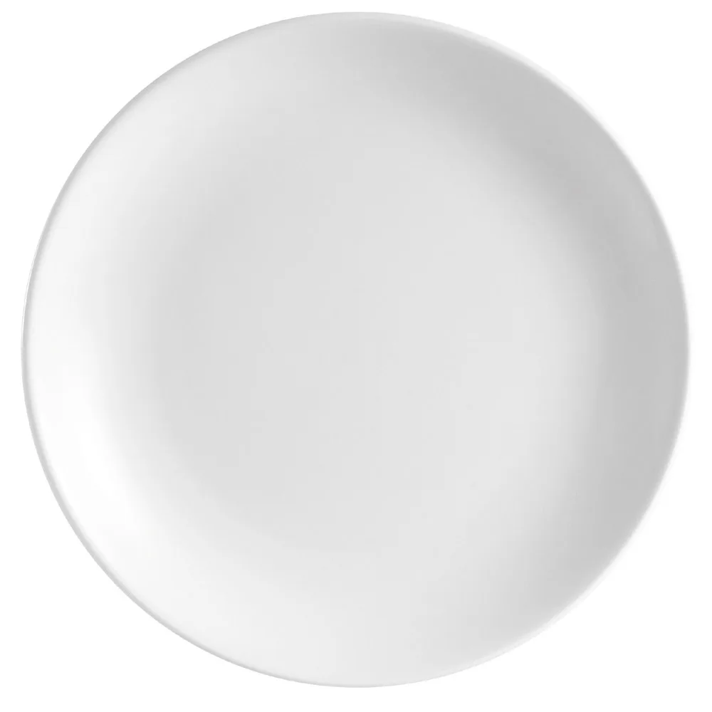 CAC China COP-7 Plate – 7" Round Coupe Porcelain White, Dishwasher, Oven/Microwave Safe – 1 Dozen