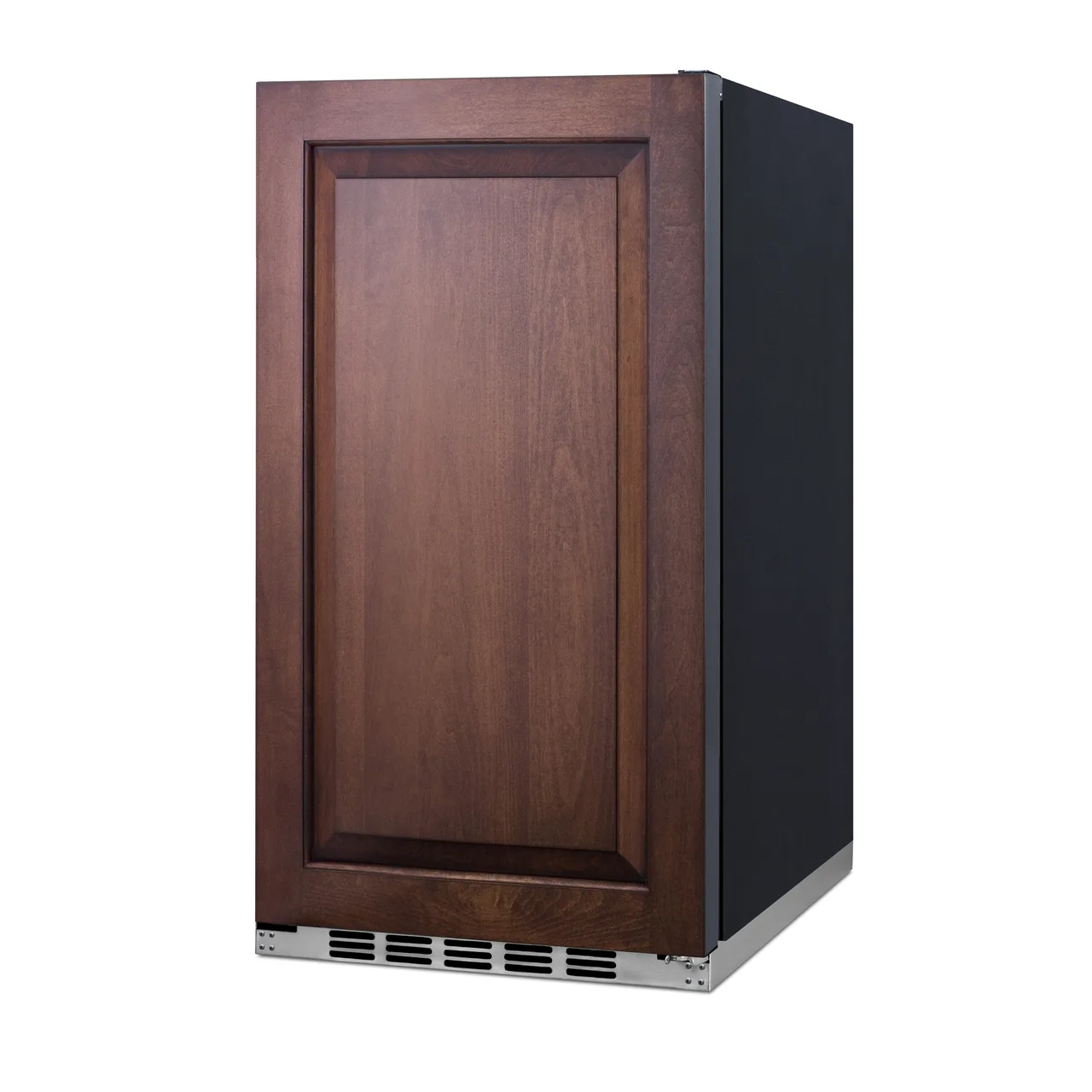 Summit FF195IF 19" Built-in or Freestanding Refrigerator in Black, w/ Panel Ready Door, 3.1 cu. ft.