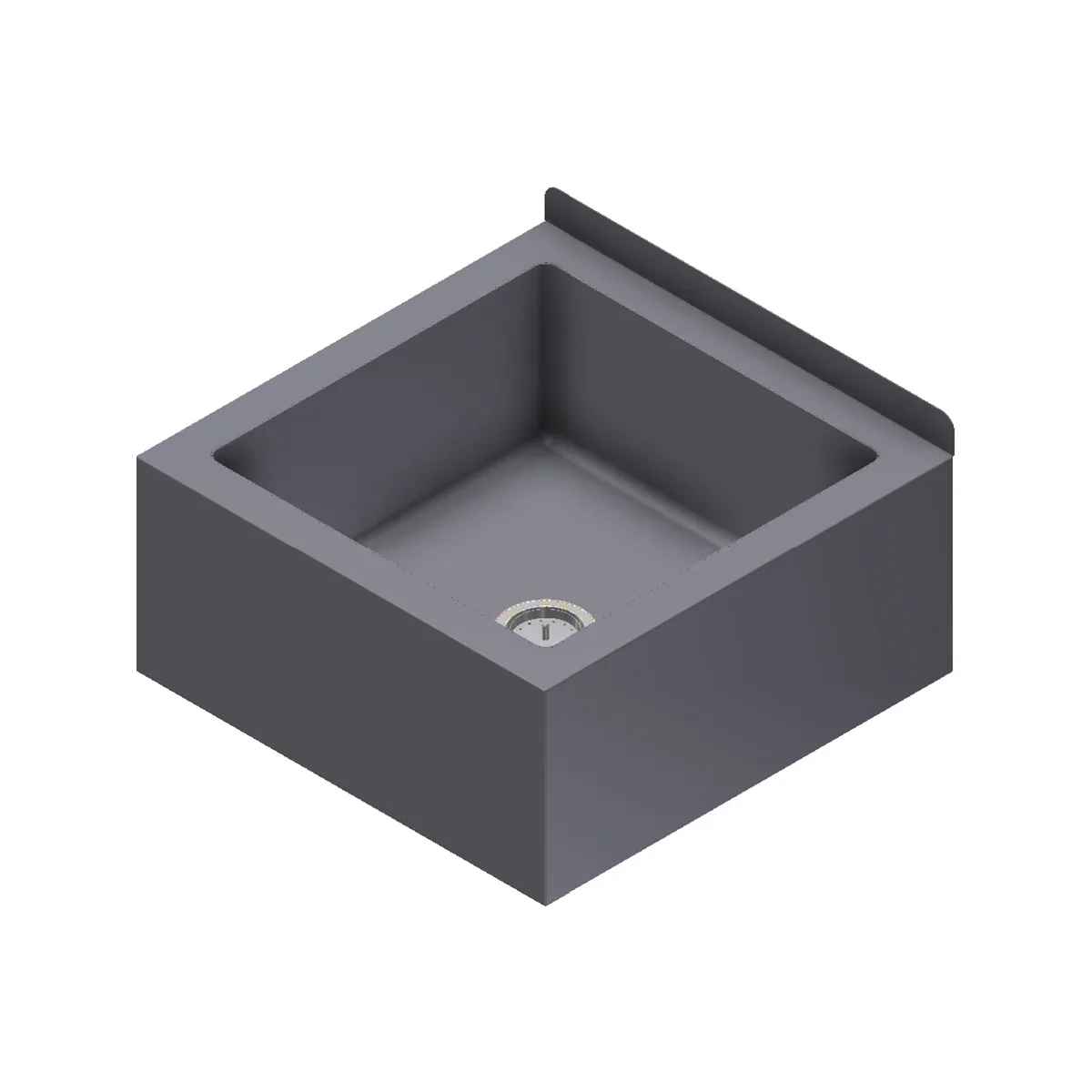 Winholt MS-2424-DP8-KT Mop Sink, 20 Gauge Stainless Steel