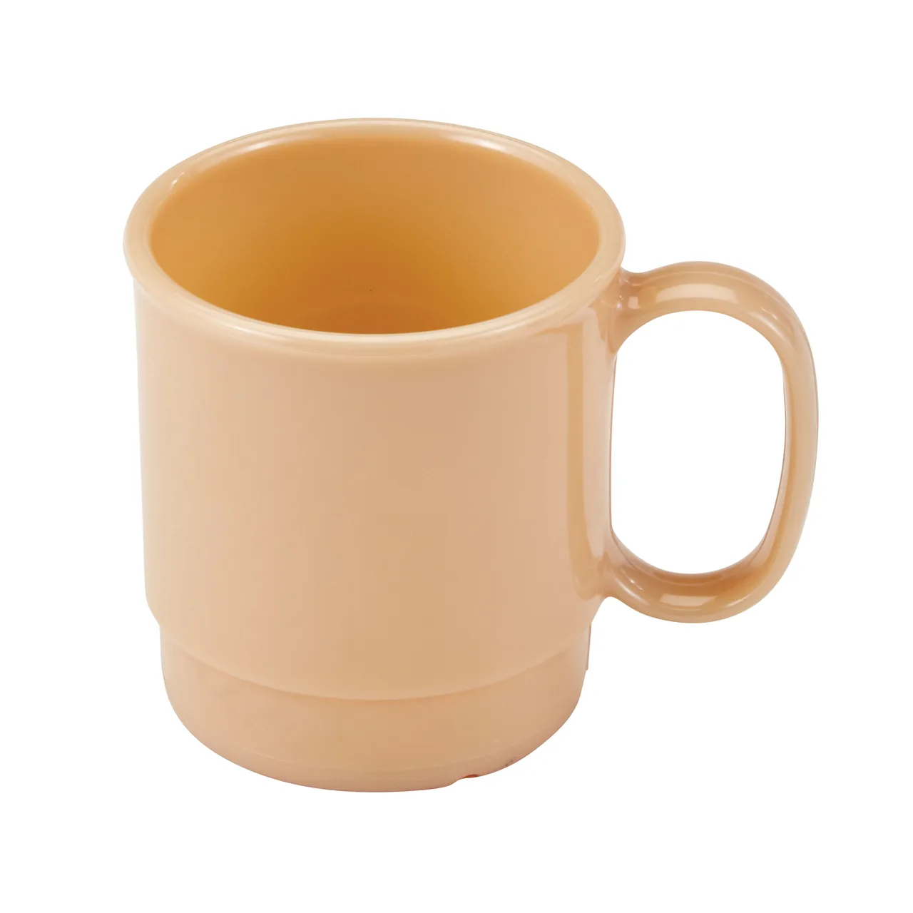 Cambro 75CW133 - 7.5 oz Beige Poly Cup, 4‑1/16" Dia x 3‑3/16" H, Scratch‑Resistant, NSF, Made in USA