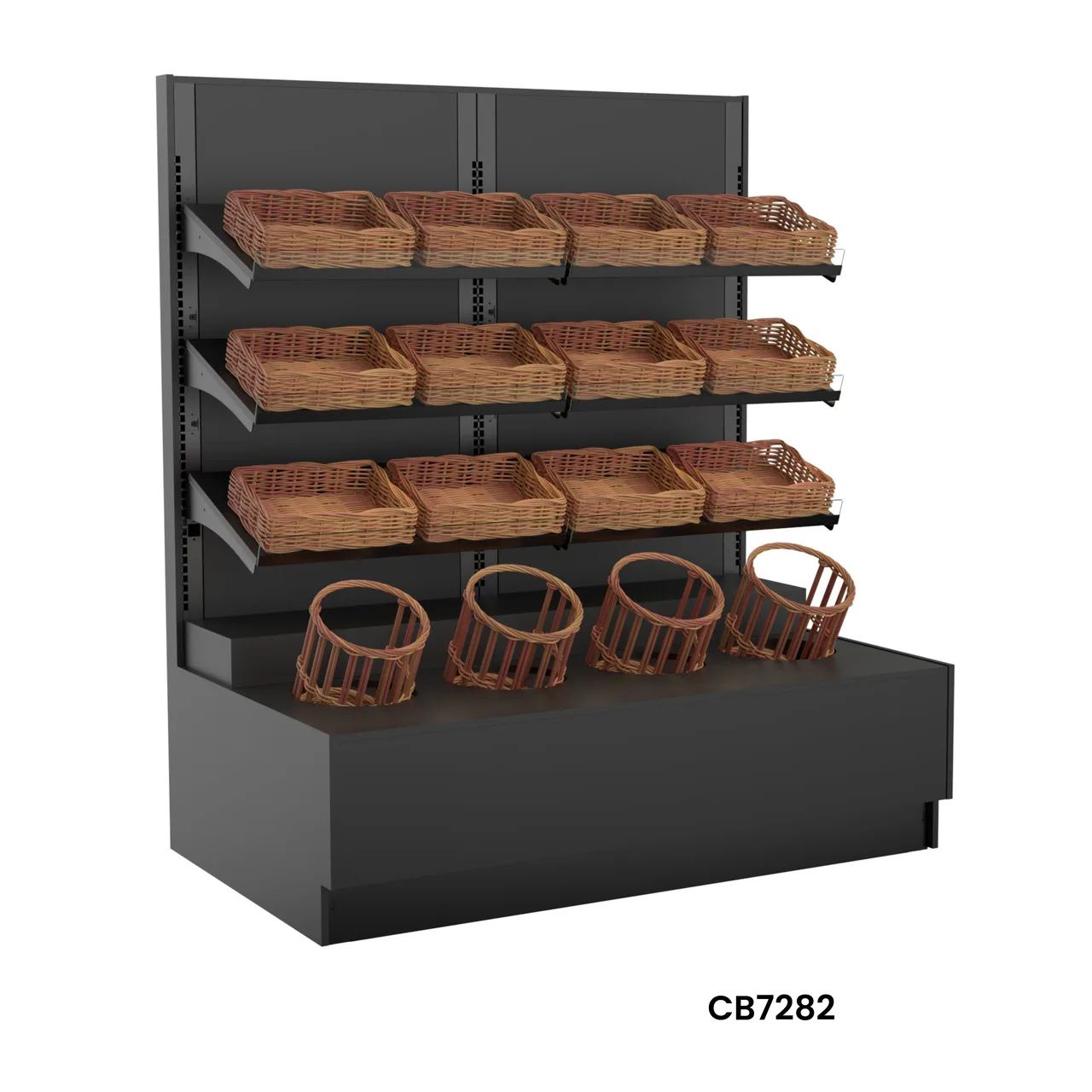 Structural Concepts CB5282 Self-Service Bread Wall, 52"W X 43-5/8"D X 82-3/4"H