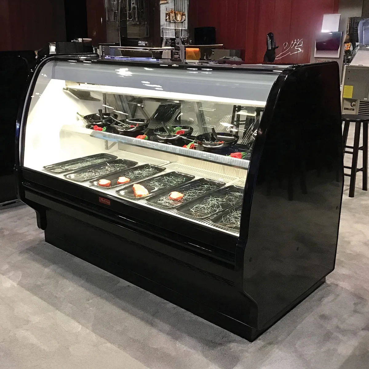 Howard-McCray SC-CBS40E-4C-BE-LED 52" Black Refrigerated Bakery Display Case