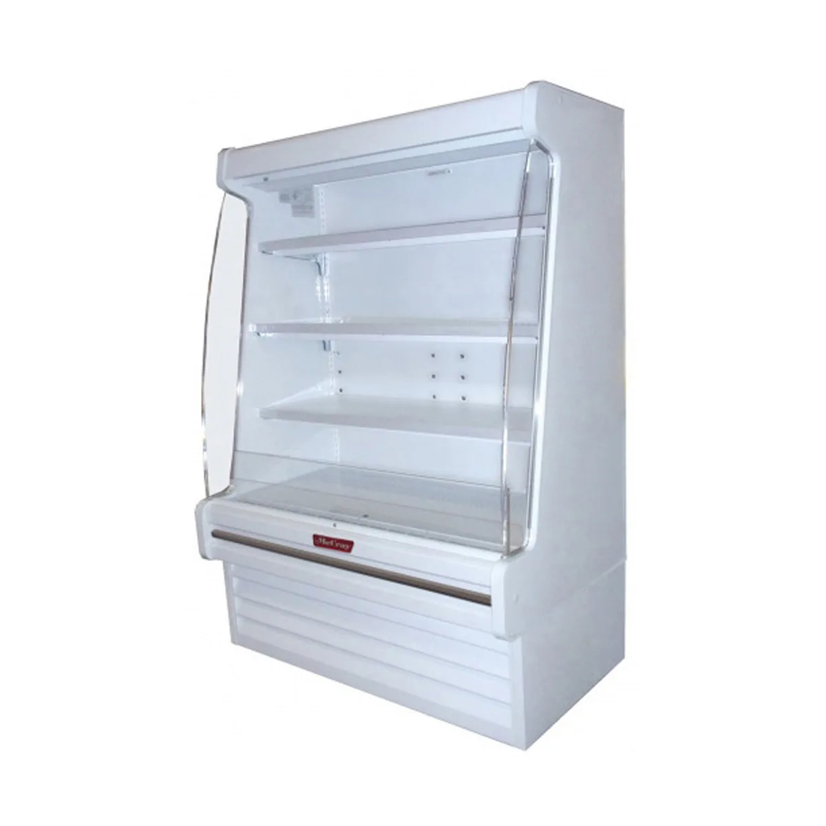 Howard-McCray R-OM35E-4S-S-LED 51" Vertical Packaged Meats Open Merhandiser, Stainless Steel, Remote