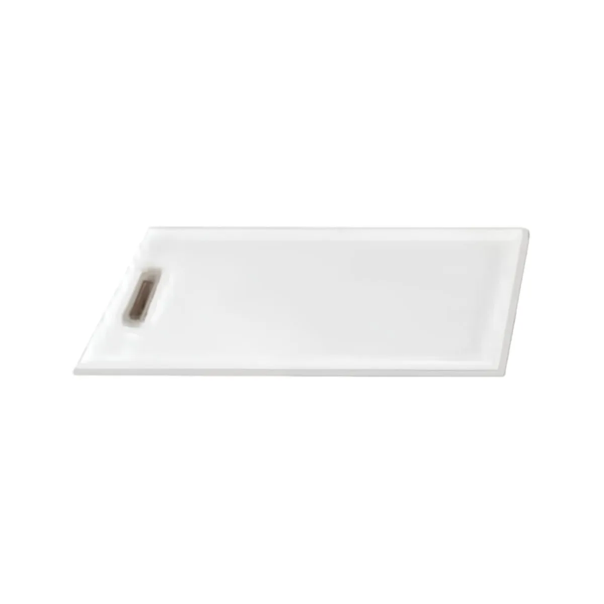 Perlick BBC-CB Plastic Cutting Board – 17" x 13" x ½" White Board With Handle Hole And Drip Groove