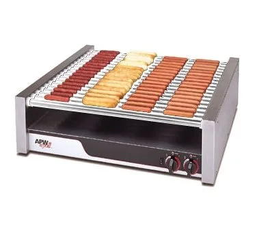 APW Wyott HR-85 X*Pert™ Hotrod® Hot Dog Grill, (18) Chrome Surface Rollers