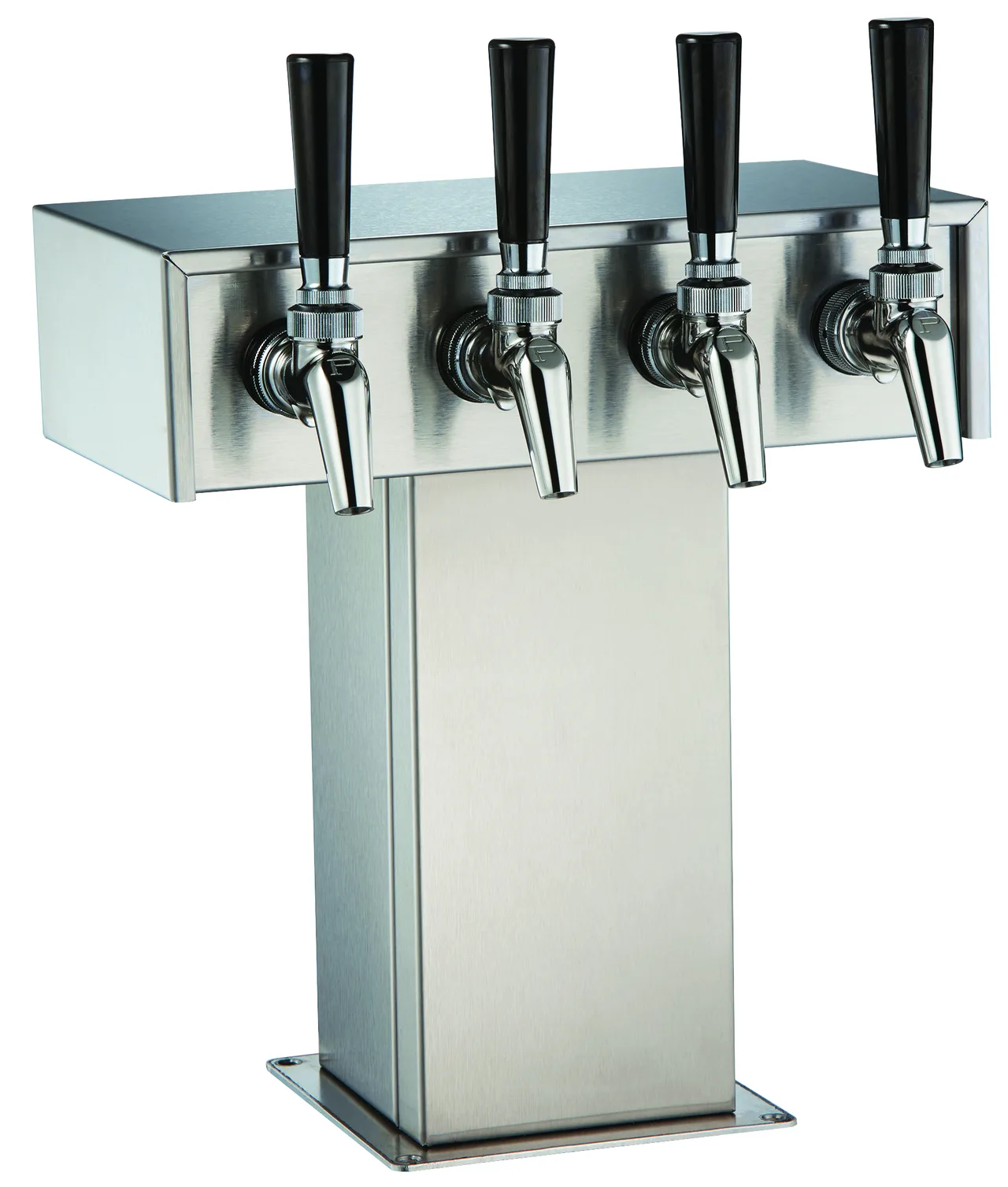 Perlick 3780-2B Tee Tower – Air‑Cooled Beer Dispenser, Steel Finish, 2‑Tap 630SS Faucets