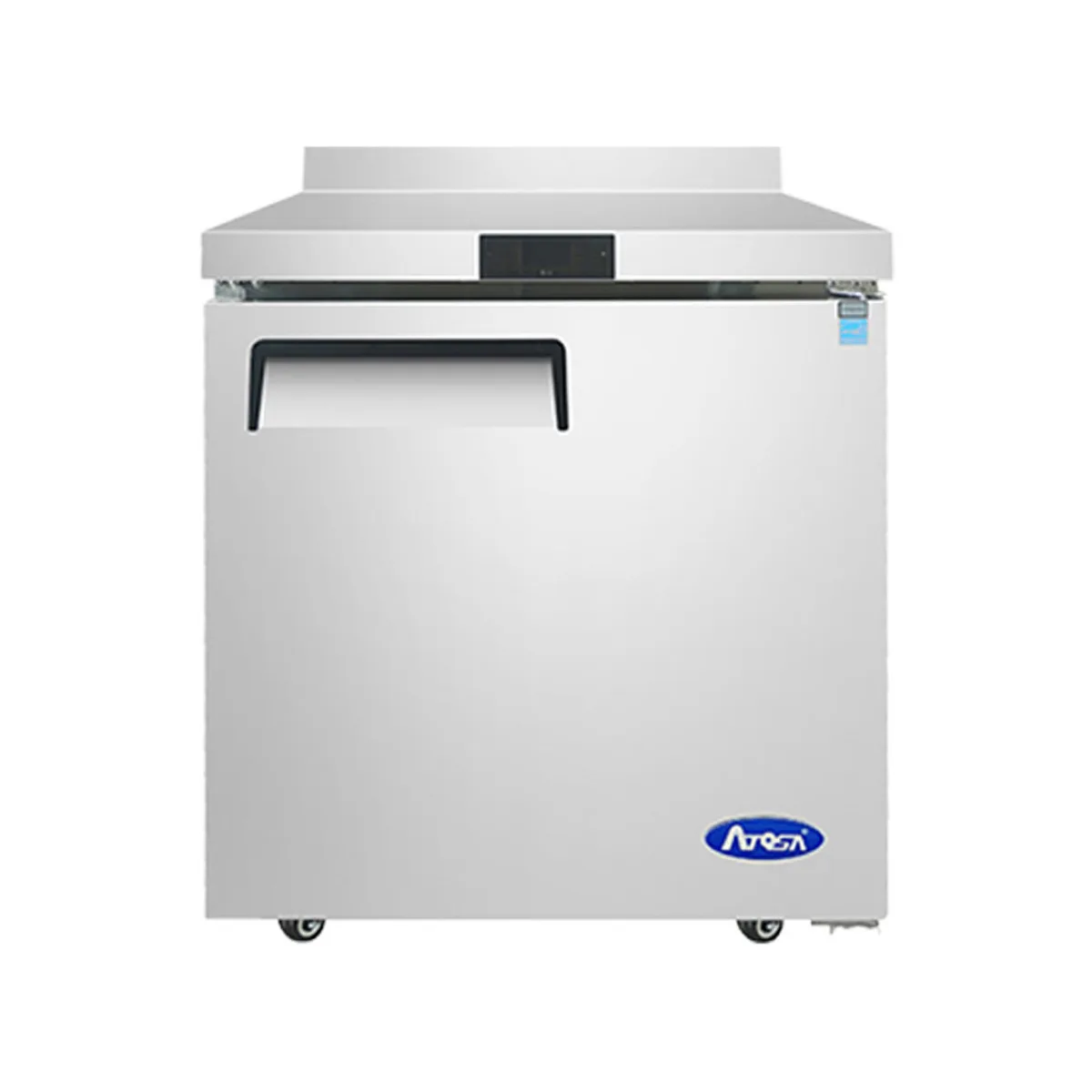 Atosa USA MGF8412GR 27" 1-Solid Door WorkTop Freezer with Backsplash, -8°F–0°F temp, 7.2 cu. ft.