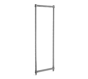 Cambro CBPK1872580 Camshelving Basics Plus 18W Stationary Post Kit, 72H, Brushed Graphite, NSF, Plastic Finish