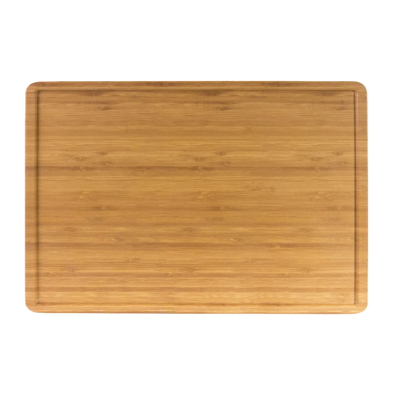 GET M2012RCFP-BB Melamine Board, 20" x 12" x 5/8", Bamboo, Pocket, Dishwasher‑Safe, BPA‑Free