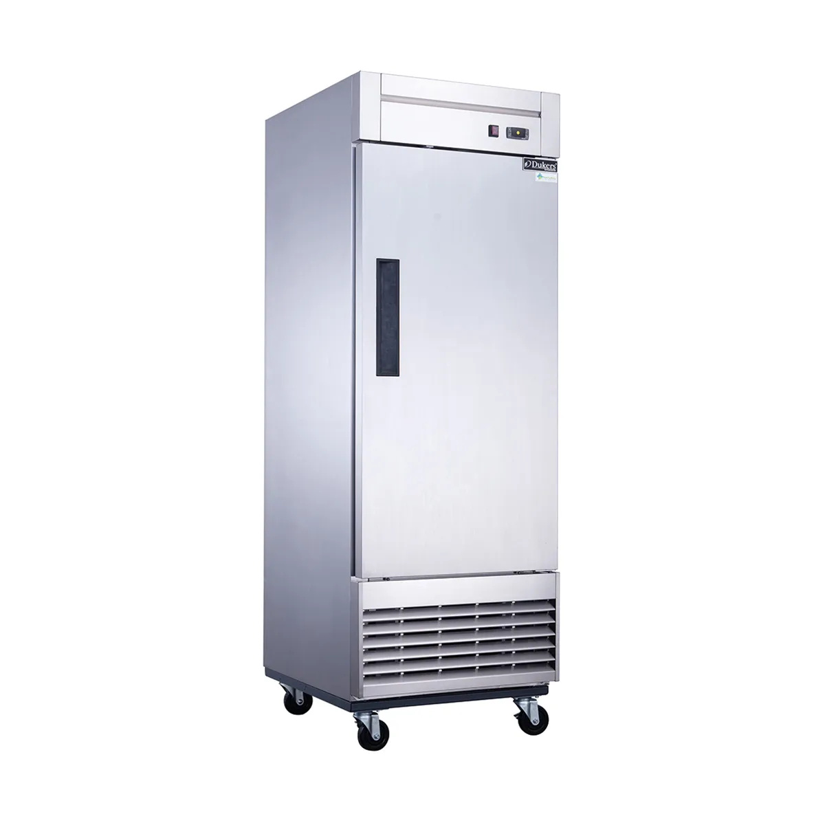 Dukers Appliance Co D28F 28" 1-Solid Door Reach-In Freezer, Bottom Mount, 17.79 cu. ft., Stainless Steel