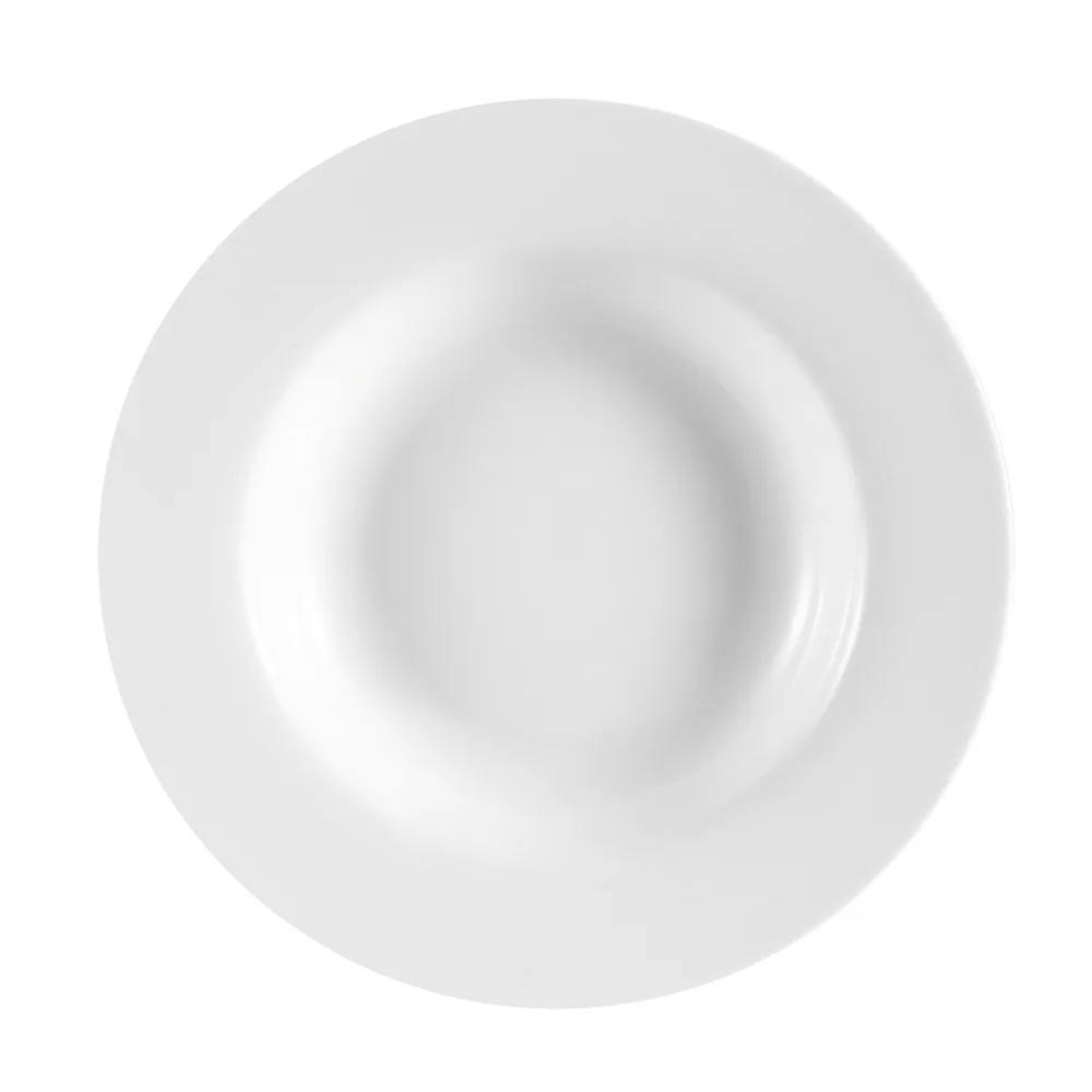 CACChina MAJ-3 Majesty Soup Bowl, 12 Oz., 9" Dia. x 1-1/2" H, Bone White Bone China, 1 Dozen